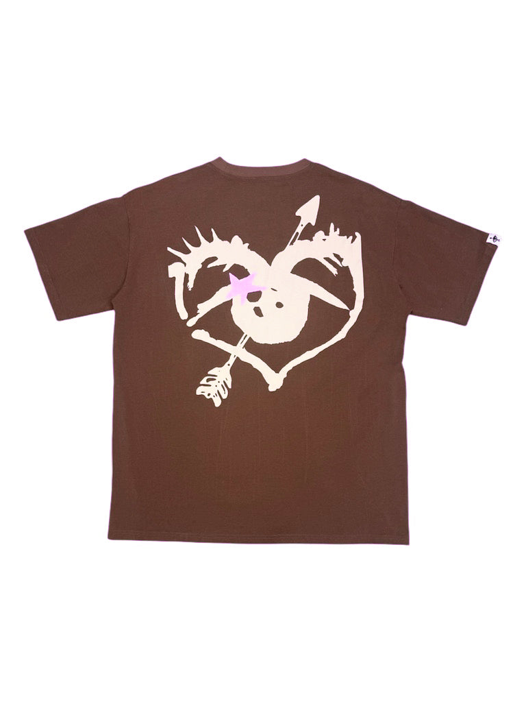 Cupid's Heart T-Shirt (Brown)
