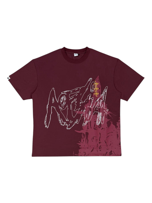 Wake Up T-shirt Burgundy