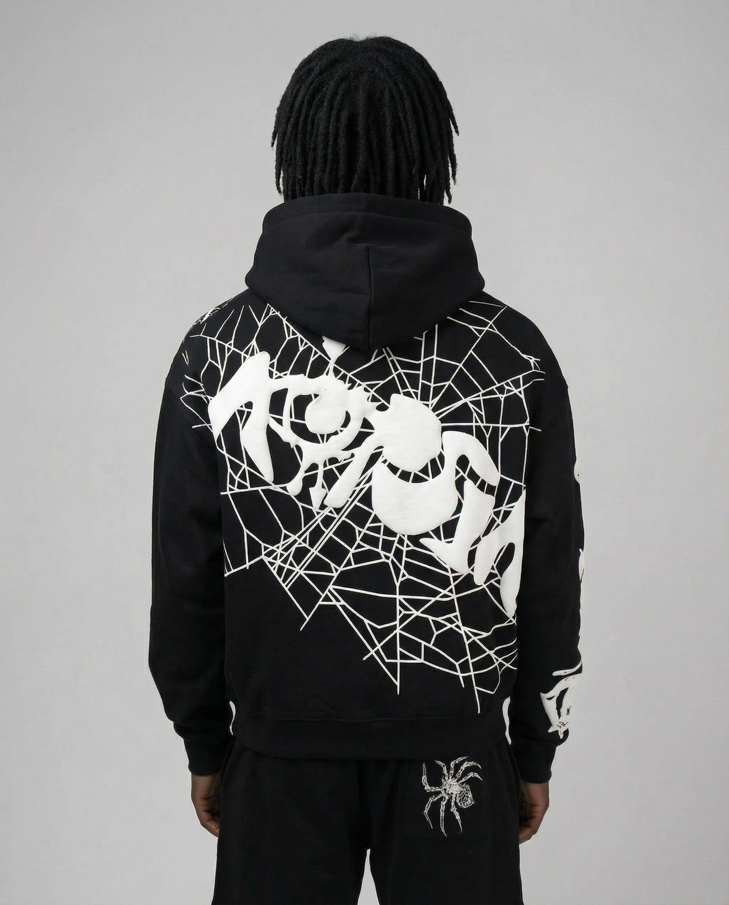 Spider Hoodie Black & White