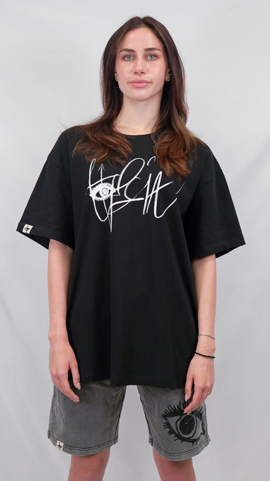 Signature Black Tee (Oversized)